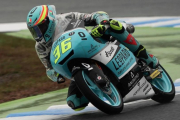 Joan Mir (Honda), en los entrenamientos de hoy en Motegi (Japón).-ALEJANDRO CERESUELA