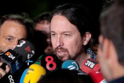 Pablo Iglesias, a su salida de la prisión de Lledoners el 19 de octubre.-SUSANNA SÁEZ (EFE)