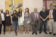 Esquivias, Carmen Jiménez, Rosario Lozano, Carmen Félix, Silvia Clemente, Pedro Puente, Javier Sáez y Fernando Rey, de i. a d.-Eduardo Margareto / ICAL