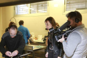 TVE siguió la preparación de las tapas en las instalaciones de la Escuela de Hostelería de Burgos.-RAÚL OCHOA