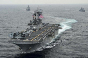 El buque estadounidense ’USS Boxer’.-AFP
