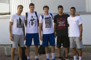 Javi Vega, Goran Huskic, Edu Martínez, Álex Barrera y Álex López ya saben lo que es jugar en ACB-Israel L. Murillo