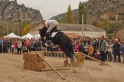 La exhibición de salto cerró la primera Feria del Losino de Pancorbo.-G.G.
