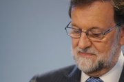 Mariano Rajoy, en la junta directiva nacional del PP en la que se ha puesto fecha al congreso para elegir a su sucesor-JOSE LUIS ROCA