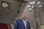 Jorge Javier Vázquez, en la presentación del  musical 'Iba en serio',  en el Teatre Tívoli de Barcelona.-RICARD FADRIQUE