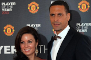 Rio Ferdinand y su esposa Rebecca Ellison, que falleció por un cáncer de mama en el 2015.-AFP