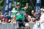 Carlos Barbero celebra su victoria en Filadelfia-
