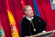 El rector de la UBU, Manuel Pérez Mateos, vuelve a pedir mayor financiación a la Junta de Castilla y León. TOMÁS ALONSO