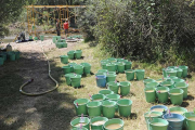 Imagen del lavadero de restos fósiles en el río Arlanzón donde se produjo el robo de las bombas de agua para extraer agua del río.-I. L. MURILLO