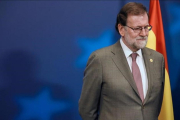 El presidente del Gobierno, Mariano Rajoy, el pasado jueves, en Bruselas.-/ PERIODICO (AFP / RICCARDO PAREGGIANI)
