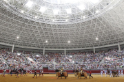 Momento de una de las corridas celebrada en la Feria Taurina de 2016.