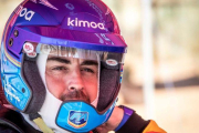 Fernando Alonso, durante la prueba de su Toyota en Suráfrica.-