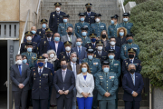 Instante de la reunión que Barcones mantenía con subdelegados del Gobierno, Policía y Guardia Civil. SANTI OTERO