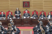 La fiscal superior desglosó la memoria del año antes de que el presidente abriese el año judicial con su discurso.-SANTI OTERO