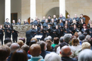 El Coro Universitario, durante su concierto de fin de curso el pasado mes de junio en el Museo de Burgos.-Raúl Ochoa