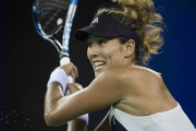 La tenista española Garbiñe Muguruza, durante el torneo de tenis de Wuhan (China).-AFP / FRED DUFOUR