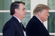 Donald Trump y Jair Bolsonaro en la Casa Blanca.-EFE / EPA