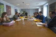 La reunión del patronato se celebró ayer en la sala de juntas del Teatro Principal.-RAÚL G. OCHOA