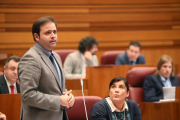 El procurador socialista, Celestino Rodríguez, durante el Pleno de las Cortes de Castilla y León-ICAL