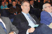 Julián Alonso, Miguel Ángel Benavente y Nacho San Millán, tres de los accionistas mayoritarios del Burgos CF.-ISRAEL L. MURILLO