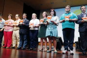 Representantes políticos de Burgos y Castilla y León acompañaron a Sindrome Down Burgos en su celebración.-RAÚL G. OCHOA