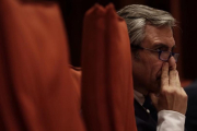 El director de la Oficina Antifraude de Cataluña, Daniel de Alfonso, comparece ante la comisión de Afers Institucionals del Parlament.-ALBERT BERTRAN