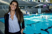 Ona Carbonell posa en su club, el Natació Sabadell.-JORDI COTRINA