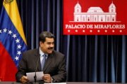 Maduro, en sala de prensa-MARCO BELLO (REUTERS)