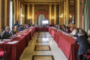 La asamblea general de la Asociación Plan Estratégico ayer durante la presentación del presupuesto y las principales líneas de actación para 2015.-SANTI OTERO