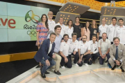 Equipo de periodistas de TVE que cubrió los Juegos Olímpicos de Río para la televisión estatal.-