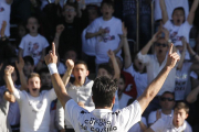 Chevi celebra un gol con la camiseta del Burgos CF.-SANTI OTERO