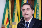 El presidente de Brasil, Jair Bolsonaro en conferencia de prensa.-EFE