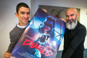 Quique Méndez (Jean Philippe Kikolas) y Alejandro Britos durante la presentación de ‘Duelo’, que se estrena en el Escena Abierta. TOMÁS ALONSO