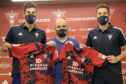 Pablo Trigueros y Pablo Martinez, ayer, durante su presentación. @CDMIRANDÉS