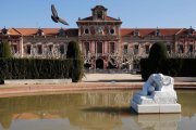 Fachada del Parlament de Catalunya, esta mañana.-PAU BARRENA (AFP)