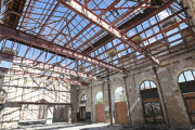 Estado actual en el que se encuentra el interior de la antigua estación de ferrocarril.-RAÚL OCHOA