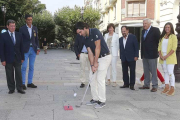 Javier Ballesteros fue el encargado de realizar ayer el saque de honor del Campeonato de España PGA-Raúl G. Ochoa