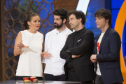 El jurado de 'Masterchef', junto a Miguel Ángel Muñoz.-RTVE