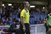 Guadalupe Porras Ayuso, en un partido en el Mini.-CARLOS MONTAÑÉS