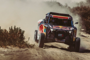 Cristina Gutiérrez avanza por un tramo rápido. DAKAR