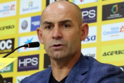 Paco Jémez, este miércoles en su presentación en Las Palmas.-EFE / ÉLVIRA URQUIJO