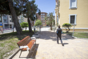 La remodelación de la plaza de San José Obrero, junto a San Pedro Cardeña, está a punto de finalizar. SANTI OTERO