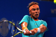 Rafael Nadal, durante el partido contra Martin Klizan, en cuartos de final del torneo de Pekín.-Foto: AFP / GOH CHAI HIN
