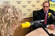 El president de la Generalitat, Quim Torra, entrevistado por Mònica Terribas.-CATALUNYA RÀDIO