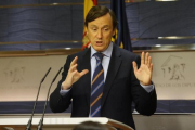 Rafael Hernando, en una rueda de prensa.-JUAN MANUEL PRATS