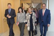 La vicepresidenta de la Junta, Rosa Valdeón, en un acto en Burgos.-SANTI OTERO