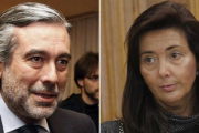 Los jueces Enrique López y Concepción Espejel.-