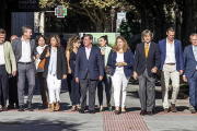 El Comité Electoral Provincial del PP instantes previos a anunciar sus candidaturas.-SANTI OTERO