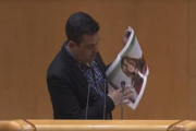 El senador de Compromís, Carles Mulet, durante su intervención en el Senado.-