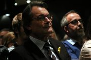 Artur Mas intervino ayer noche en un acto de campaña en Olot.-/ GEMMA TUBERT (ACN)